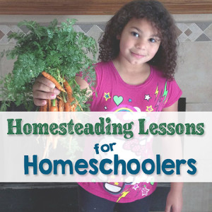 Homesteading Lessons for Homeschoolers by ImperfectlyHappy.com