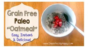 Grain Free Oatmeal - Paleo & Gluten Free Recipe | by ImperfectlyHappy.com