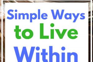 Simple Ways to Start Living Within Your Means!