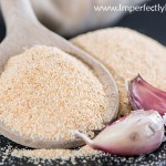 How to make simple all natural homemade garlic powder. No nasty additives! | by ImperfectlyHappy.com
