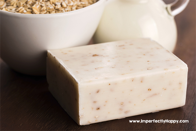 Make Soap the Easy Way - Creamy Oatmeal Soap Recipe|ImperfectlyHappy.com