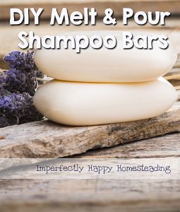 DIY Melt and Pour Shampoo Bars - great for camping, travel or everyday! | ImperfectlyHappy.com