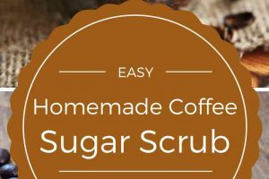 Quick & Easy Homemade Coffee Sugar Scrub - all natural exfoliation!