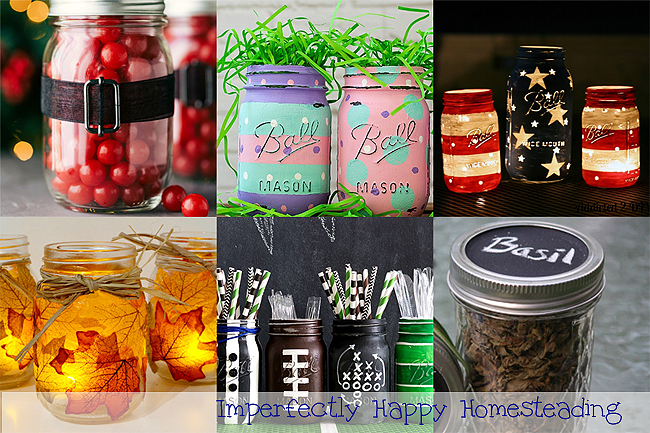 Mason Jar Crafts and Gifts for Every Season! Fun and simple ideas.