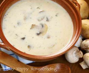 Homemade Gluten Free Cream of Mushroom Soup Recipe