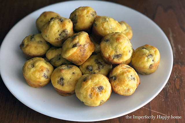 Keto Breakfast Bites - low carb, gluten free with sausage