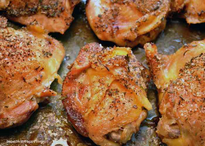 Quick and Easy Slow Roasted Chicken Thighs