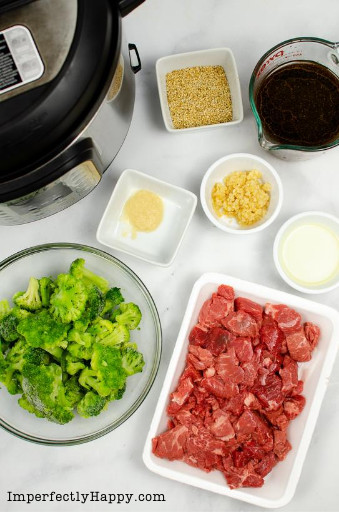 Instant Pot Beef and Broccoli Recipe Process 1
