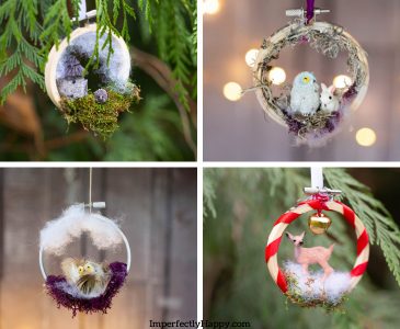 DIY Ornaments for Christmas Woodland Creatures