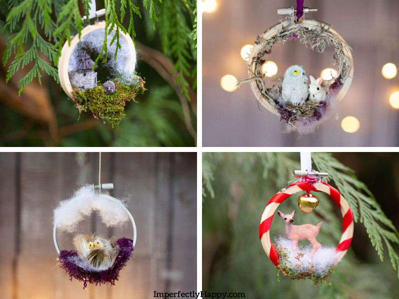 DIY Ornaments for Christmas Woodland Creatures - the Imperfectly