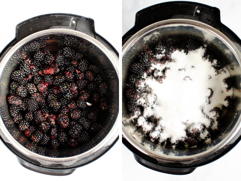 Homemade Pop Tarts - making jam in the Instant Pot