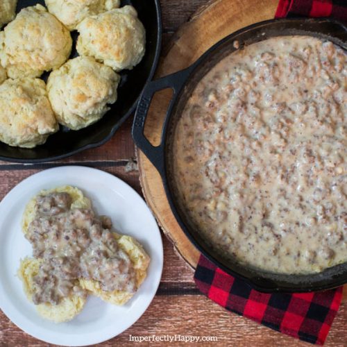 Sausage Gravy Recipe - the Imperfectly Happy home