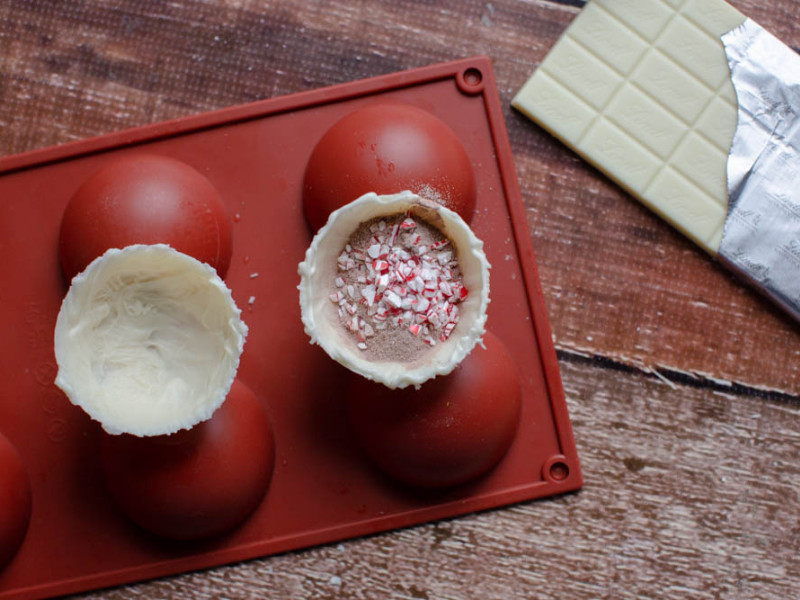 valentine's hot cocoa bombs Step 6