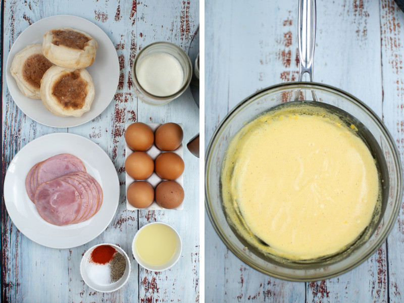 Air Fryer Eggs Benedict Recipe - ingredients